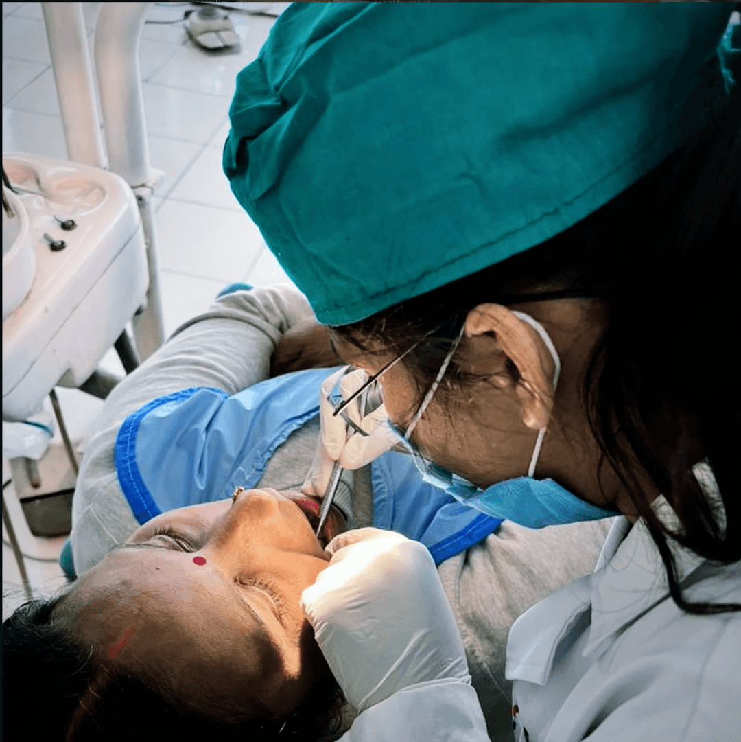 Dr. Shubhangi Pandey providing dental care